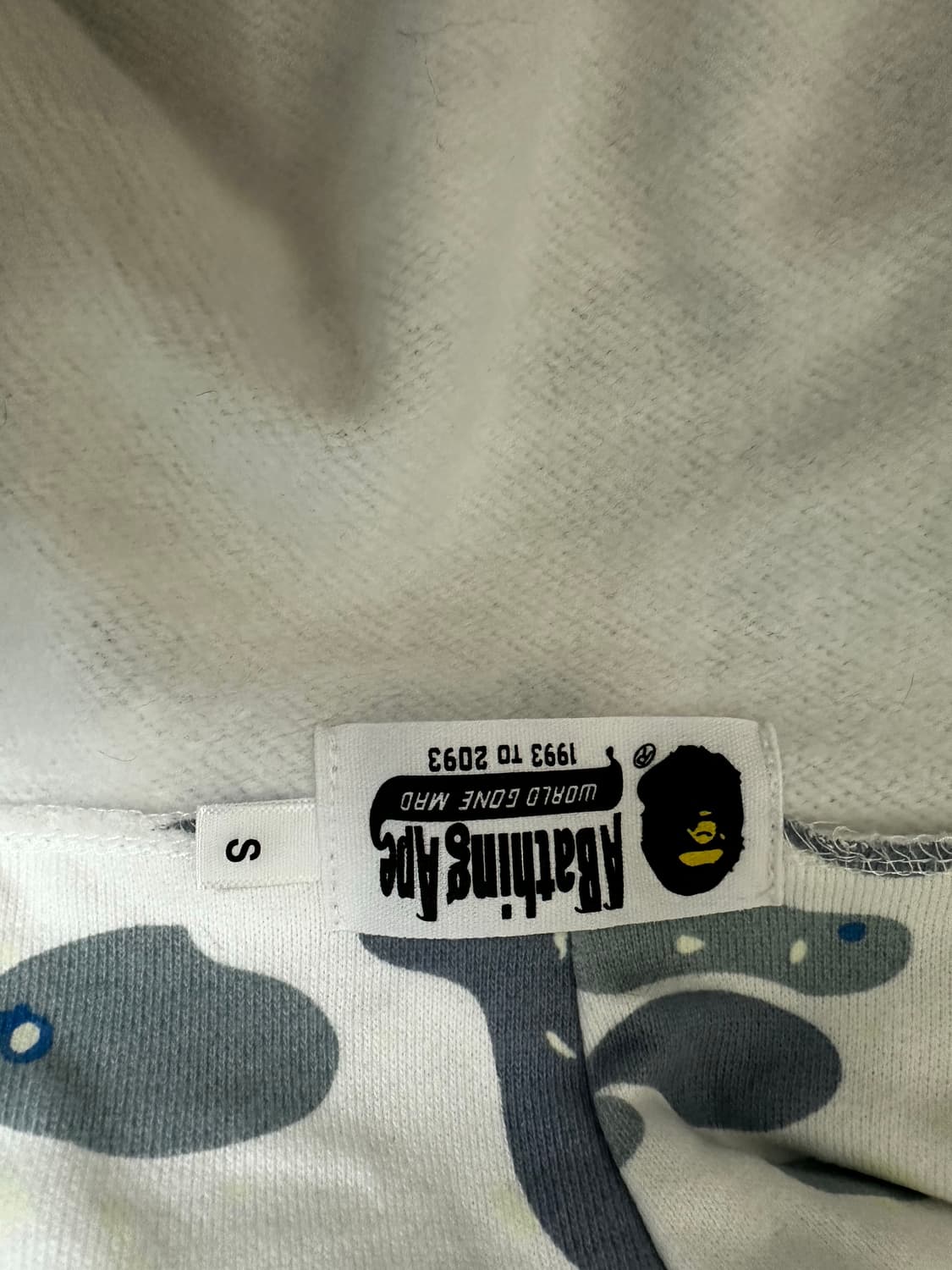 베이프 스페이스 카모 샤크 풀 집 후디 화이트 멀티 상품이미지2