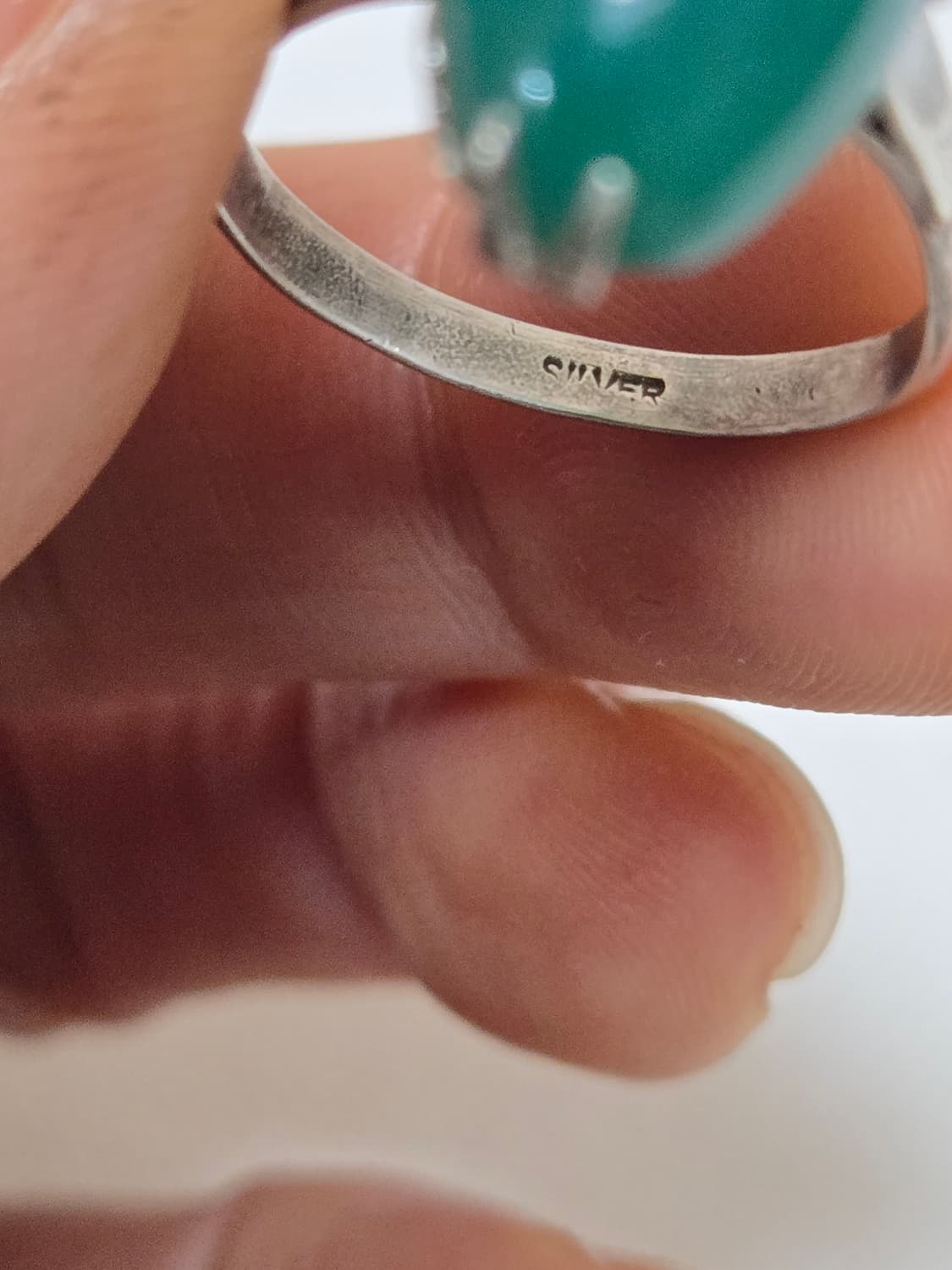 빈티지 실버 그린 오벌 스톤 링
vintage silver 11호 상품이미지8