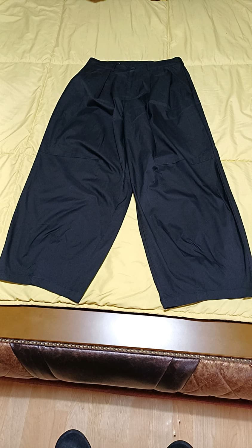 자라 와이드블랙팬츠 실측32인치 기장107 상품이미지1