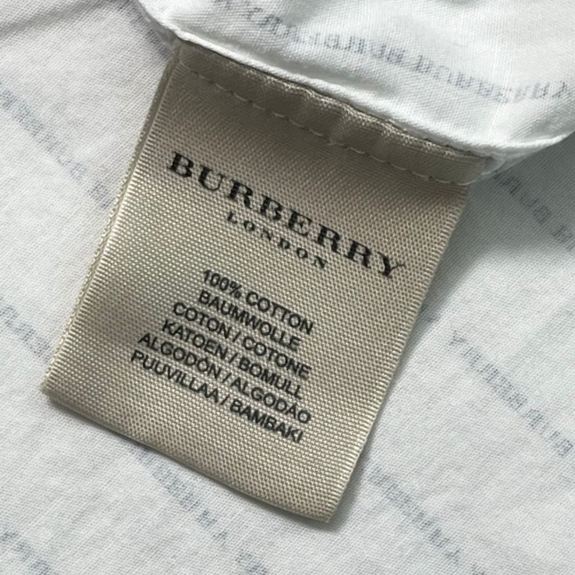  BURBERRY 스트라이프 반팔 셔츠 L 상품이미지6