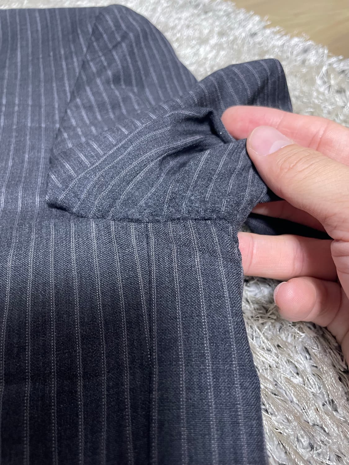 버버리 2버튼 스트라이프 블레이저 사이즈 105 상품이미지6