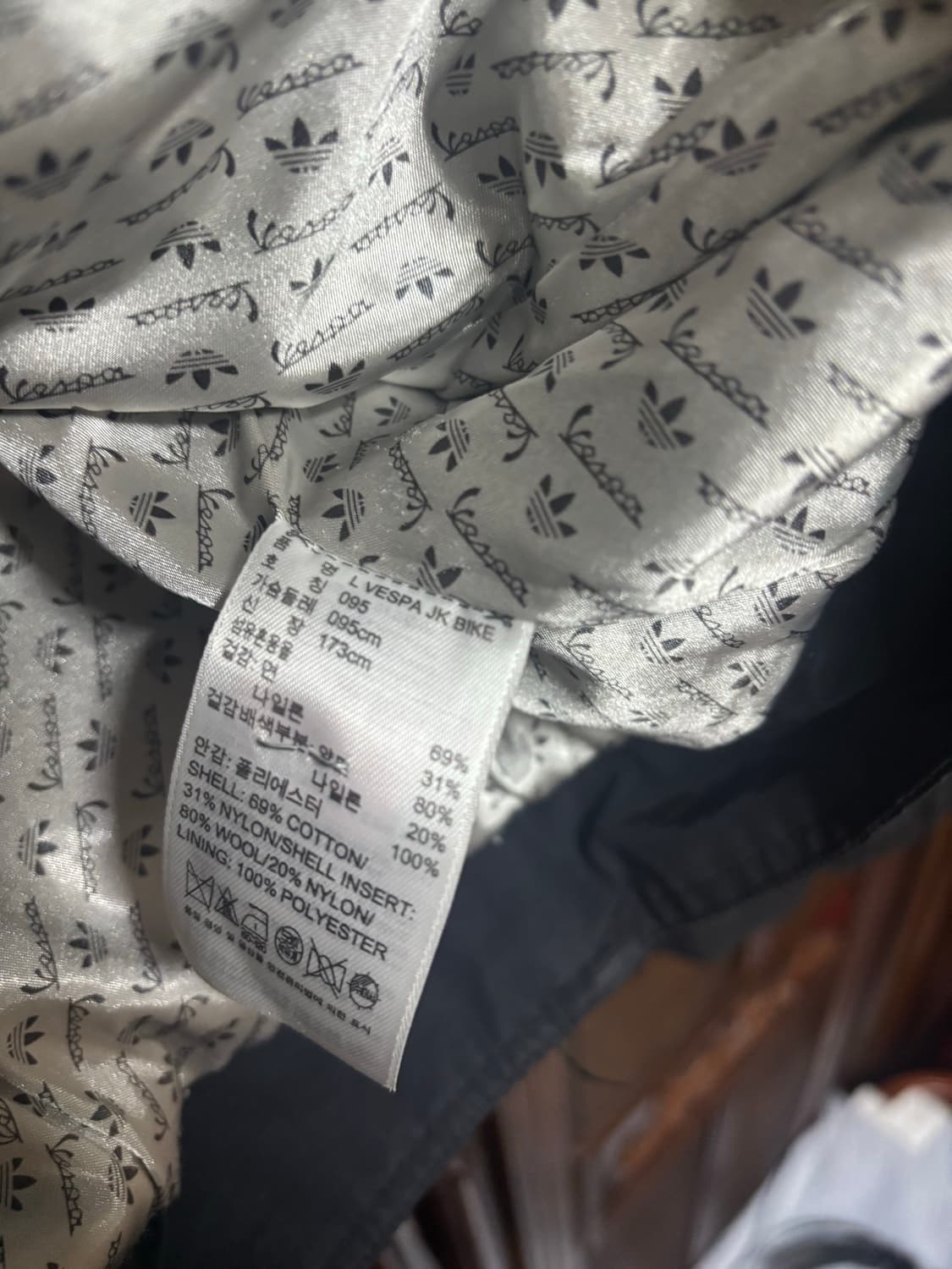 🥵 [Adidas X Vespa] 아디다스X베스파 나일론 라이더 자켓 상품이미지4
