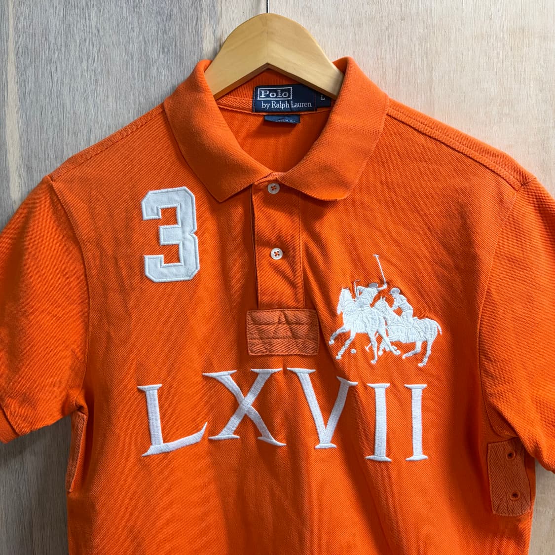 폴로 빅포니 치프키프 주황 반팔 카라 티셔츠 L 상품이미지7