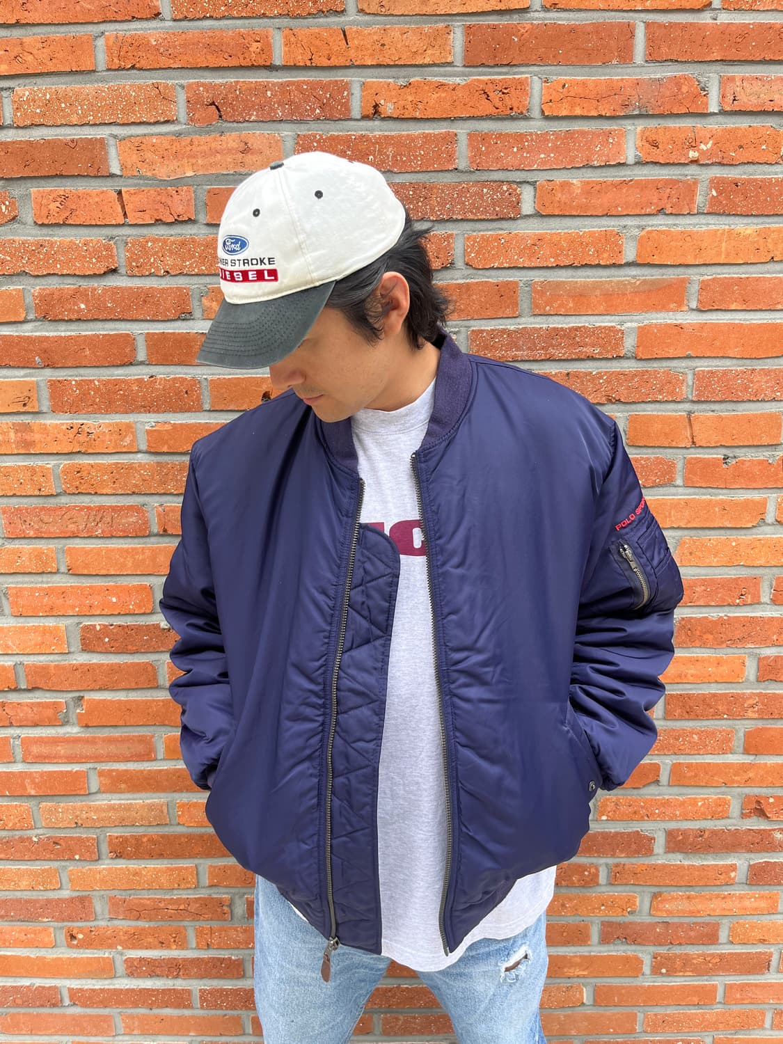 90's POLO SPORT MA-1 Bomber Jacket 상품이미지2
