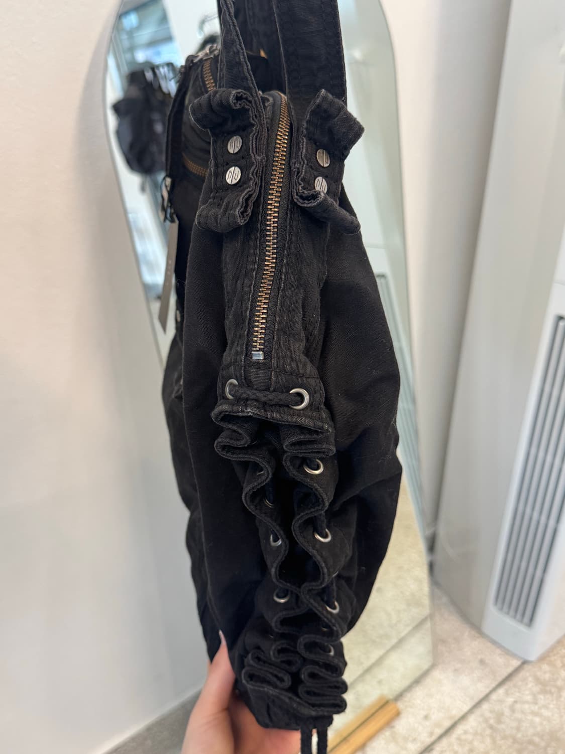 Diesel black cotton shoulder bag   상품이미지2