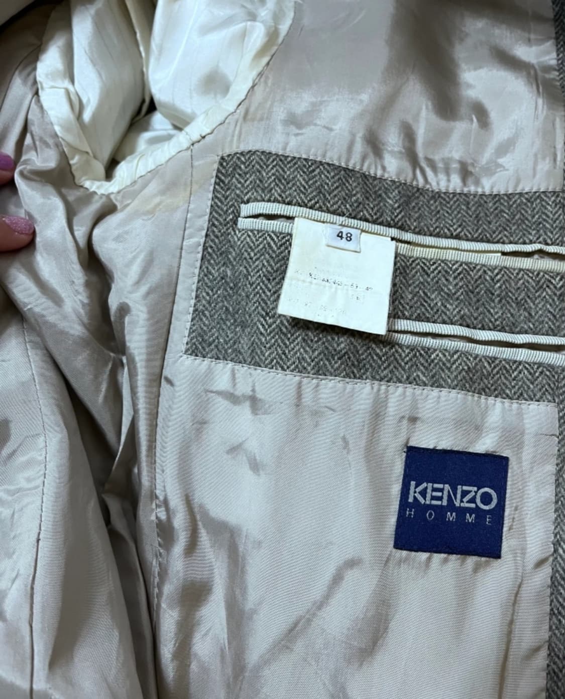 겐조 헤링본캐시미어 자켓
 상품이미지5