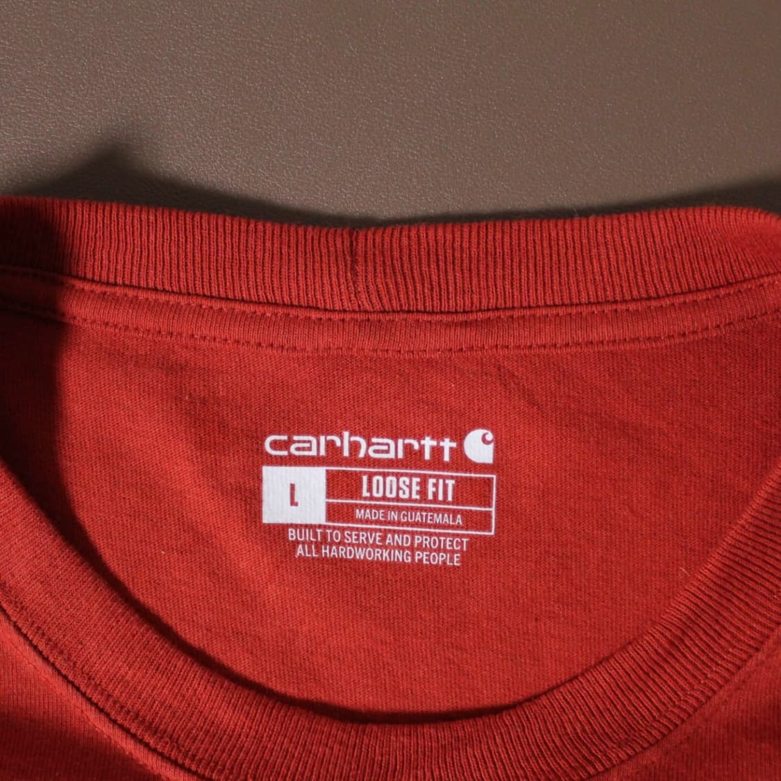 Carhartt 칼하트 레드 롱 슬리브 상품이미지3