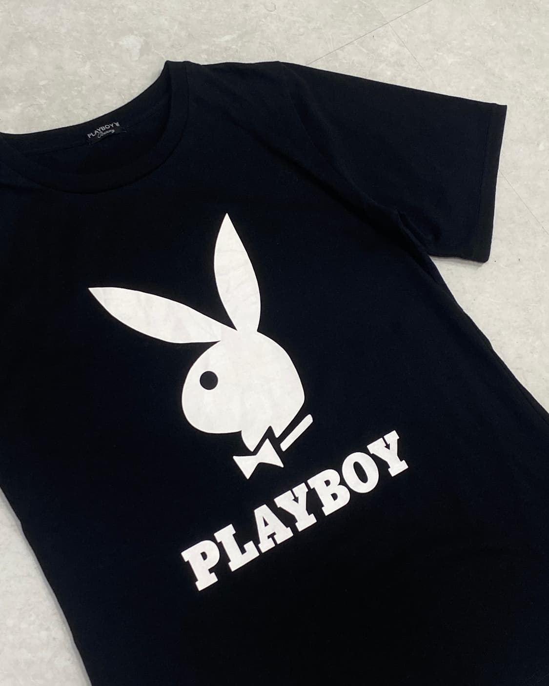 PLAYBOY Bunny Black Logo T-Shirt 상품이미지4