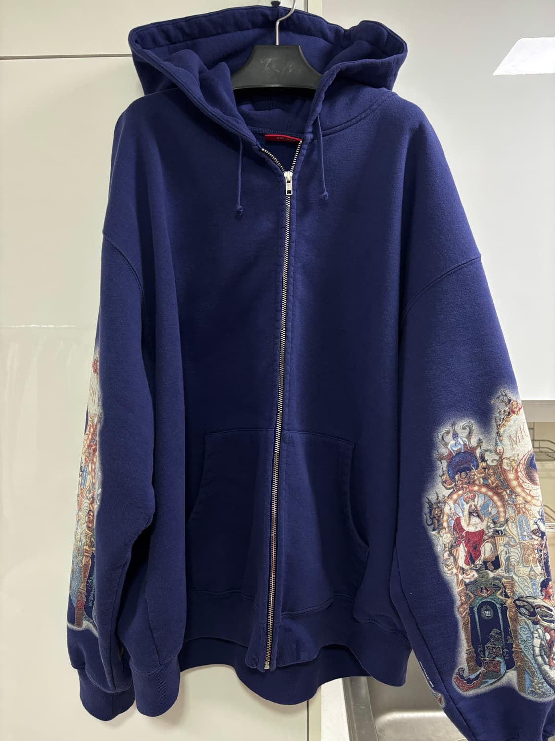 슈프림 마이클잭슨 후드집업 네이비xxl 상품이미지1