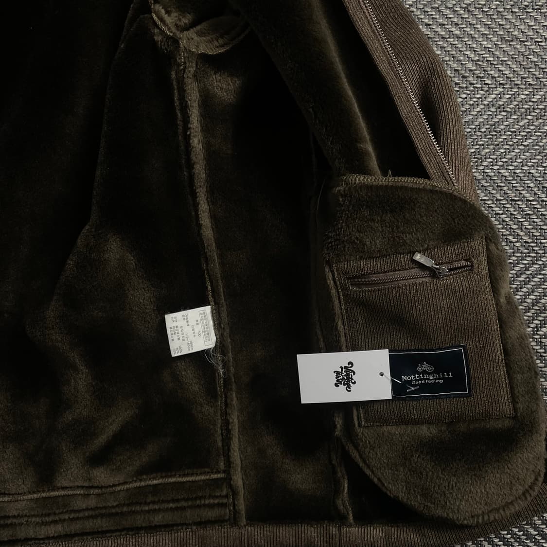 Nottinghill 브라운 코듀로이 퍼 자켓o 4133 상품이미지4