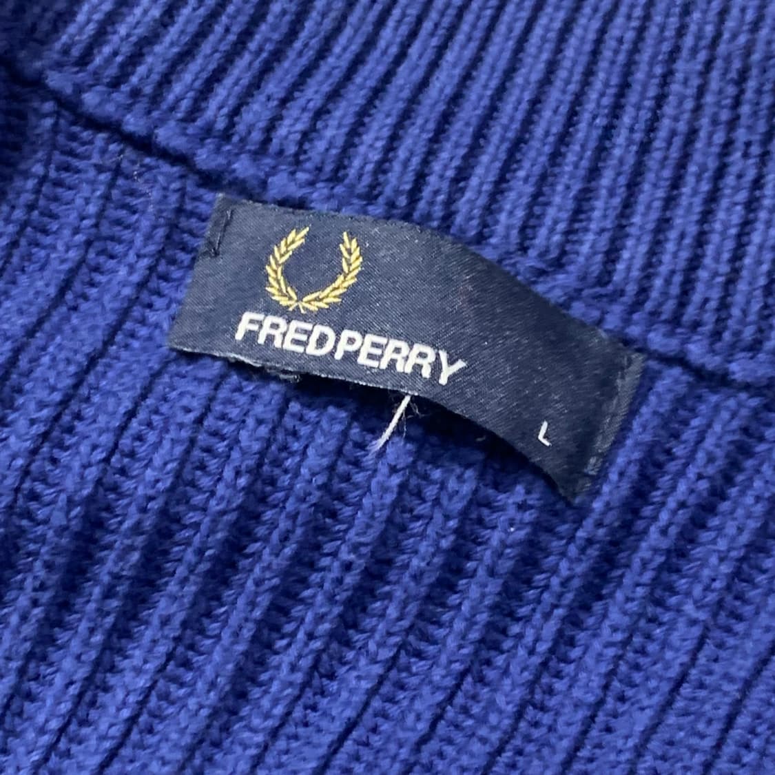 프레드페리 헤비 니트 집업 상품이미지3