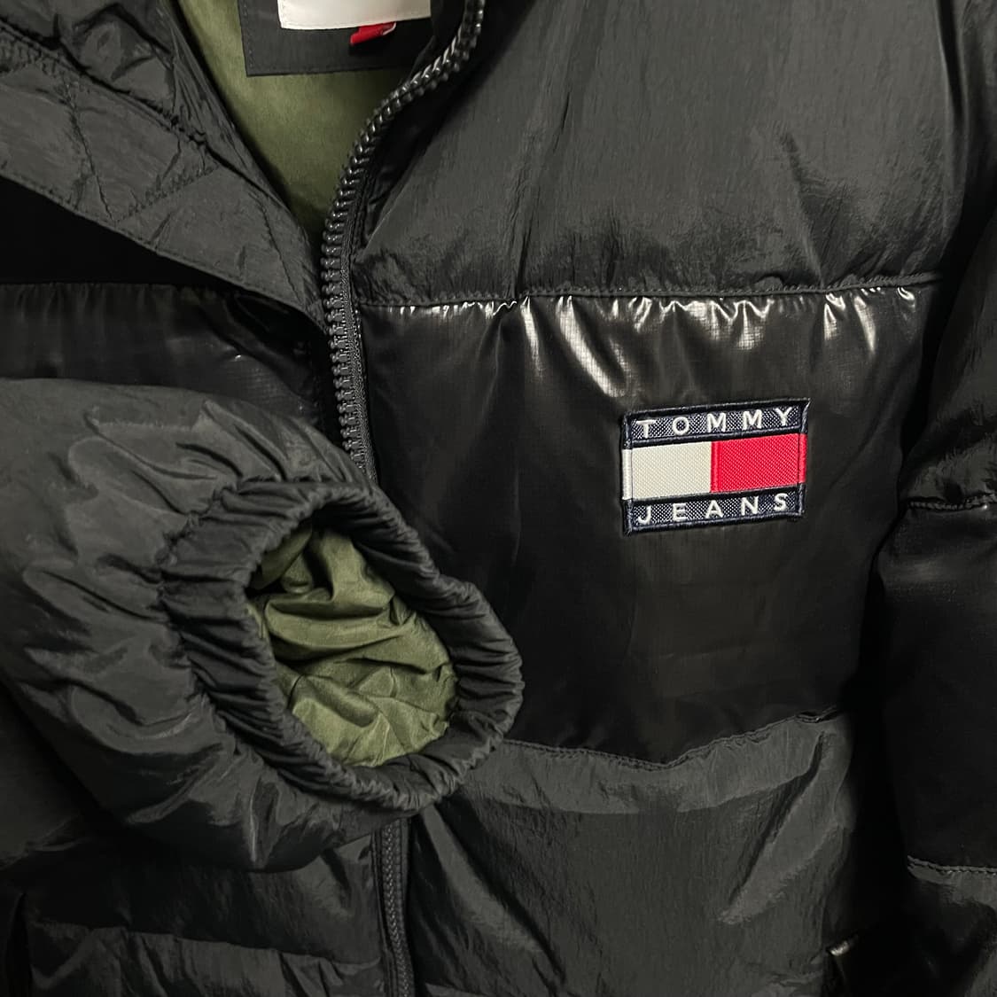 [L~XL] 타미진스 21FW 토널 컬러 블랙 다운 점퍼 푸퍼패딩 상품이미지3