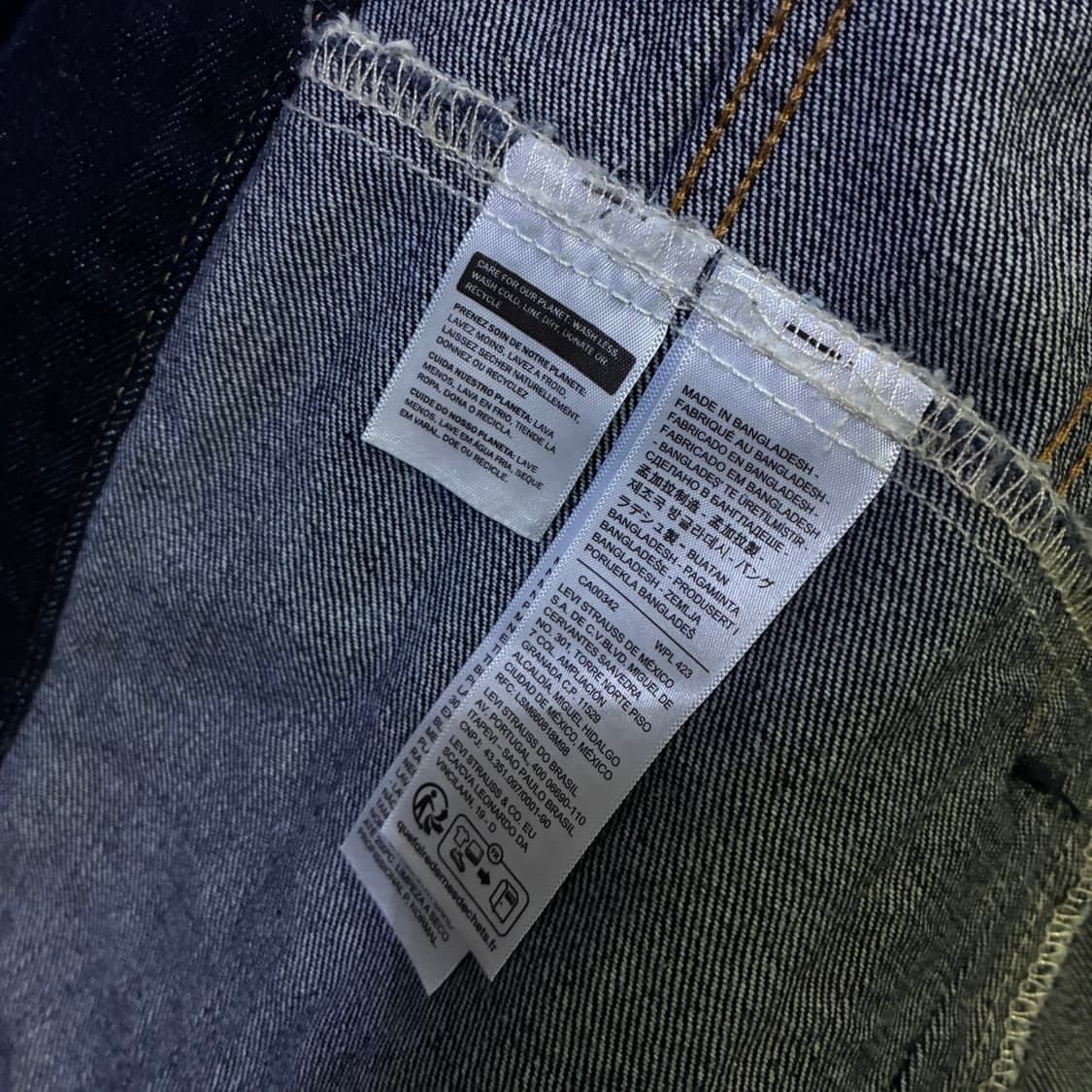 리바이스 스탠다드 데님 진청 자켓 100 L 상품이미지5