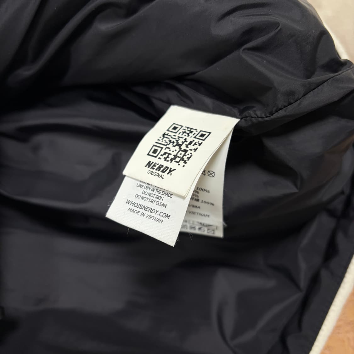 널디 플리스 블록 패디드 패딩 실측M 상품이미지4