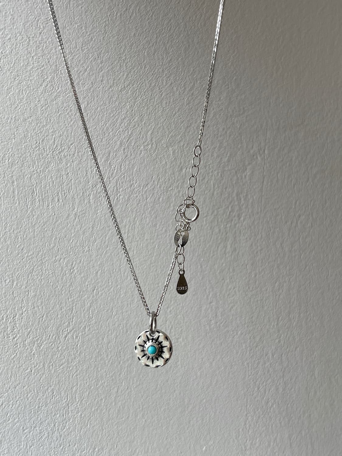 빈티지무드 터키석 썬 실버목걸이 (Silver 925 Chain) 상품이미지1