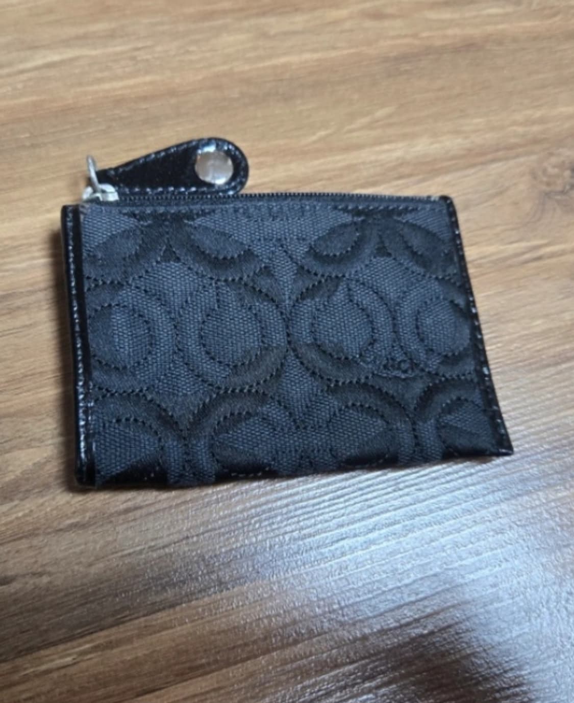 코치 블랙 시그니처 카드 지갑 - 블랙 [정품] 상품이미지2