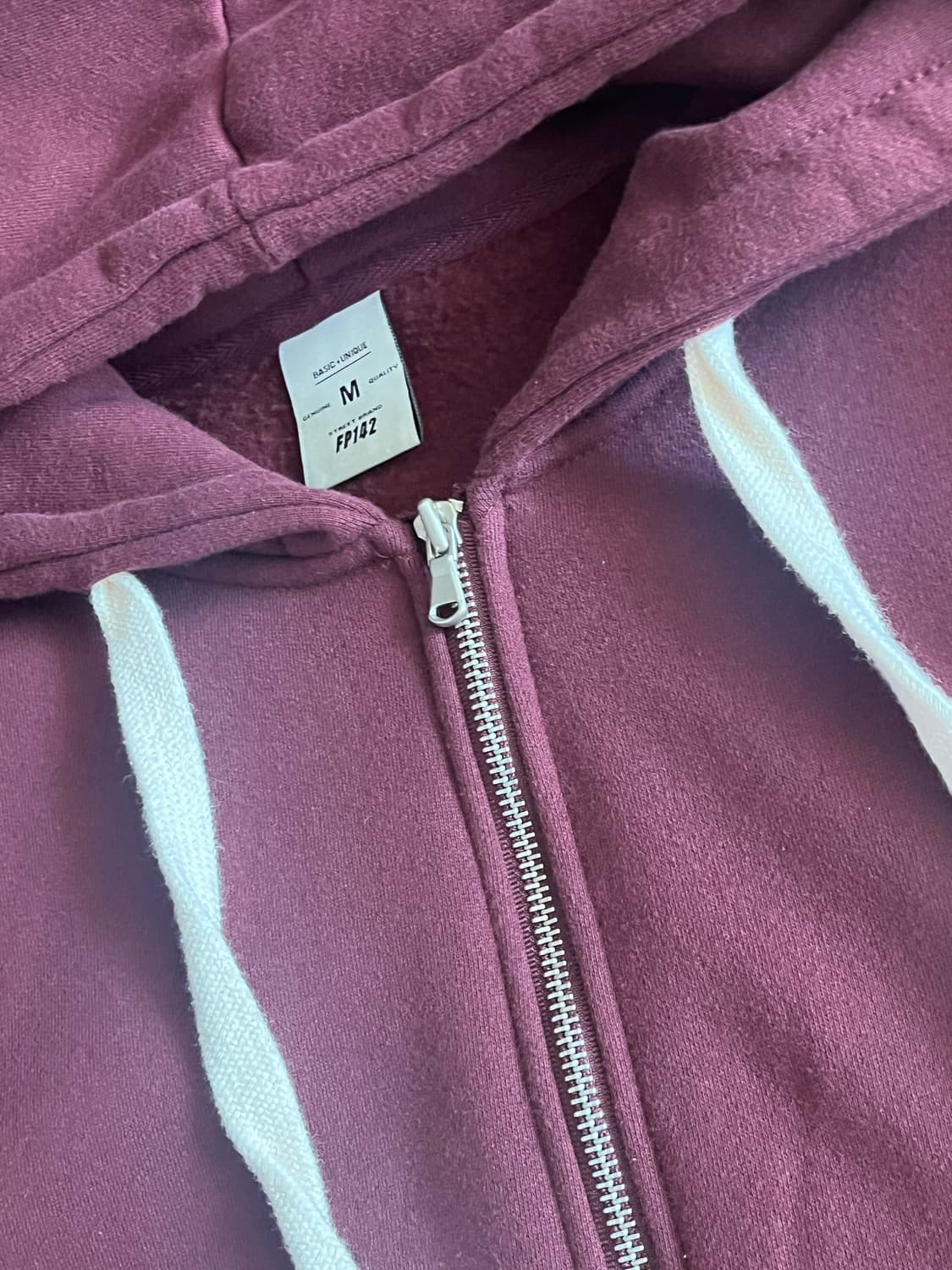 페플 유스풀 벌룬 후드집업 버건디 SJHD1327 상품이미지3