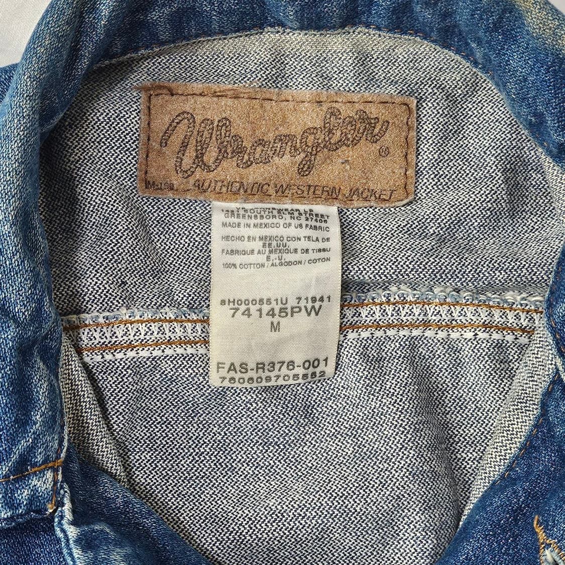 90‘s Wrangler 랭글러 웨스턴 데님 자켓 L014 상품이미지5