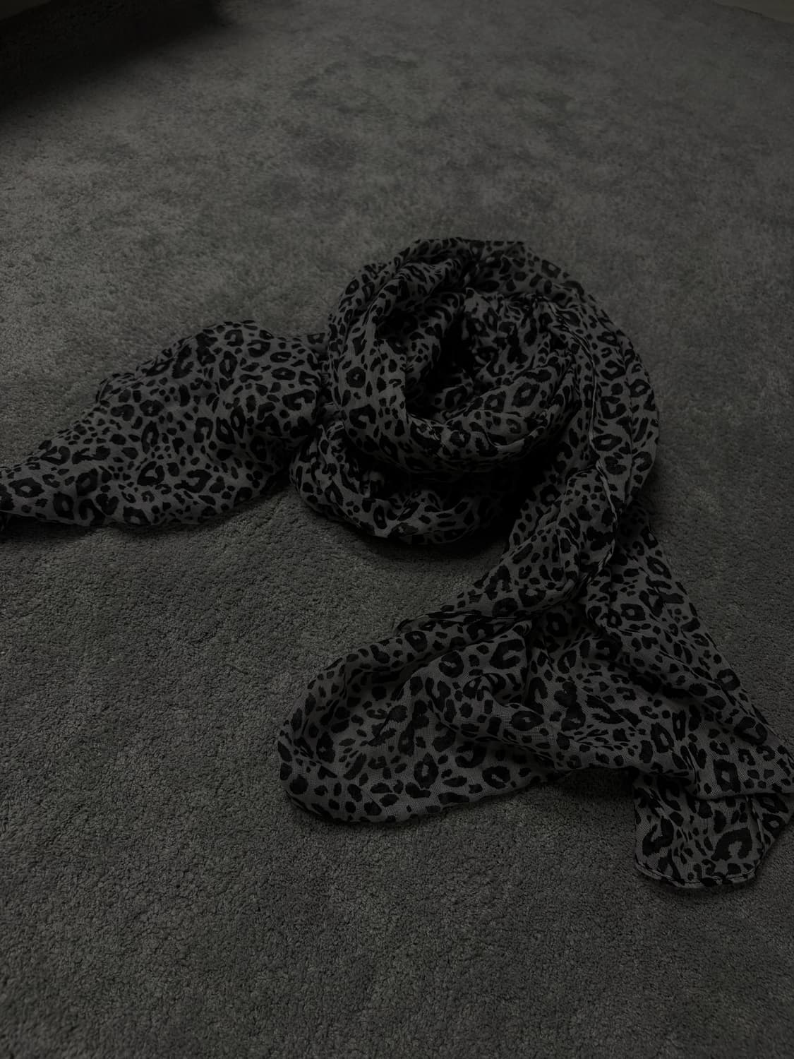 Vintage vkei punk mood leopard scarf 상품이미지3