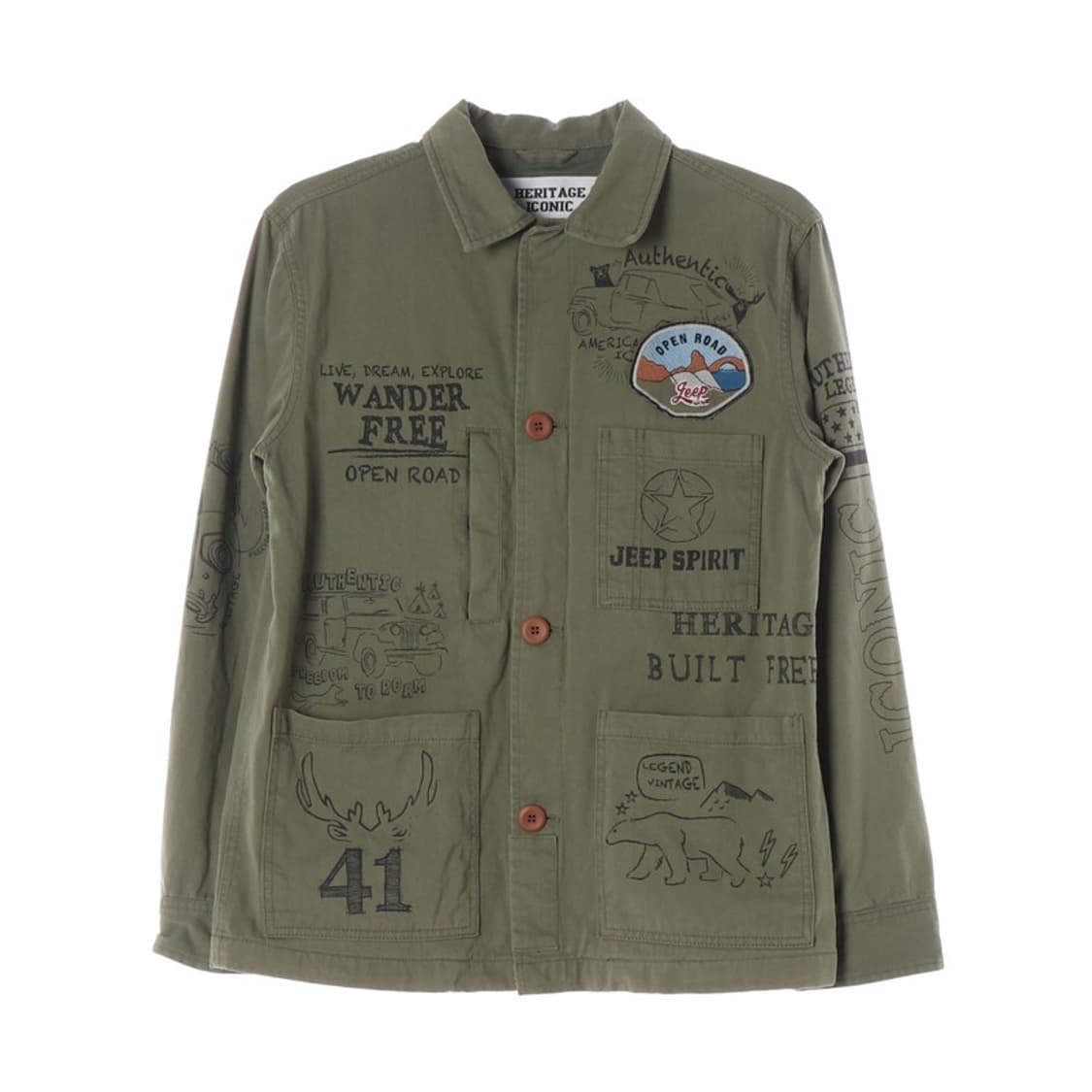 JEEP SPIRIT 카키 필드자켓 M 상품이미지1