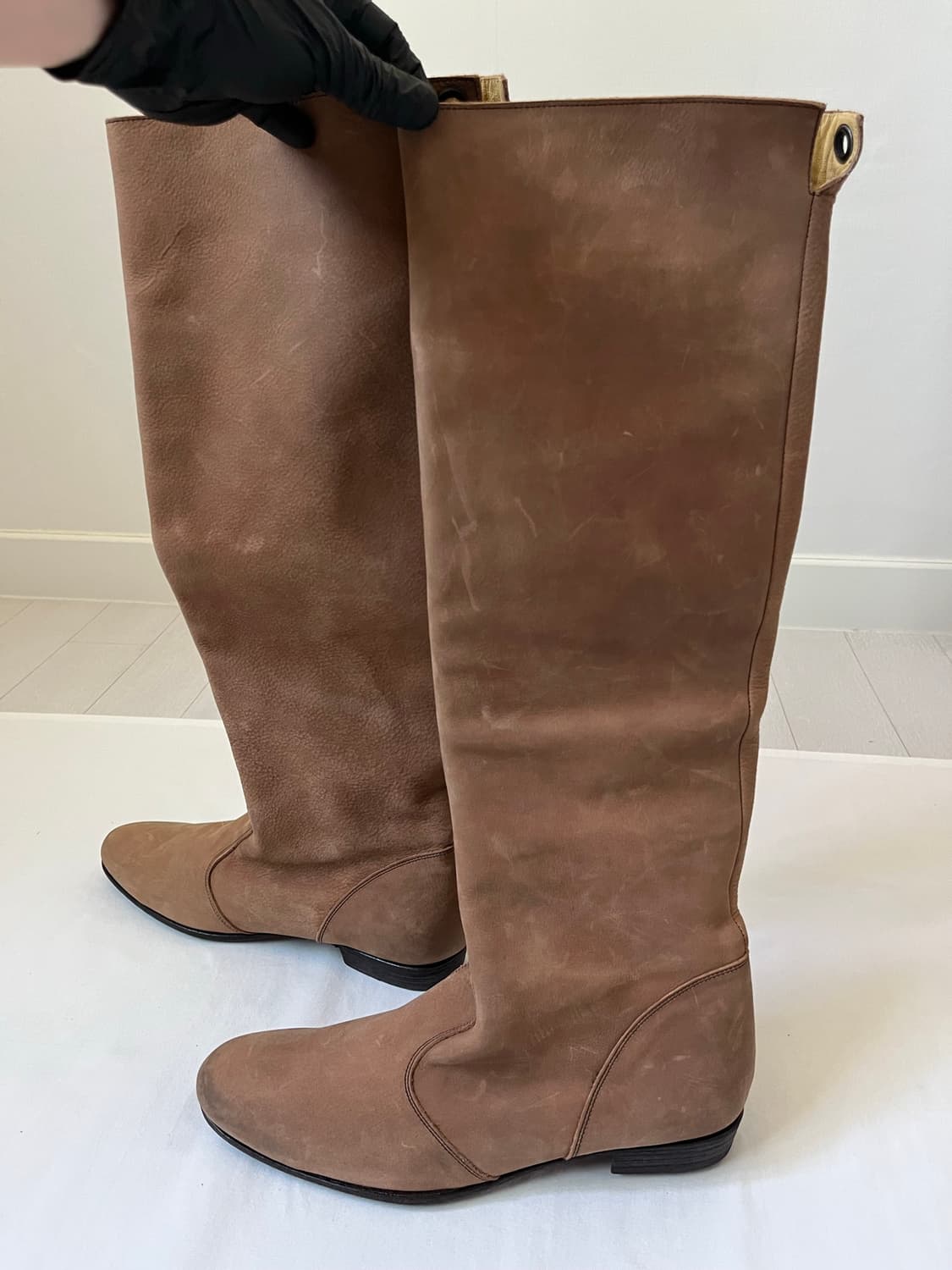 The Viridi-Anne Leather Long Boots 상품이미지3