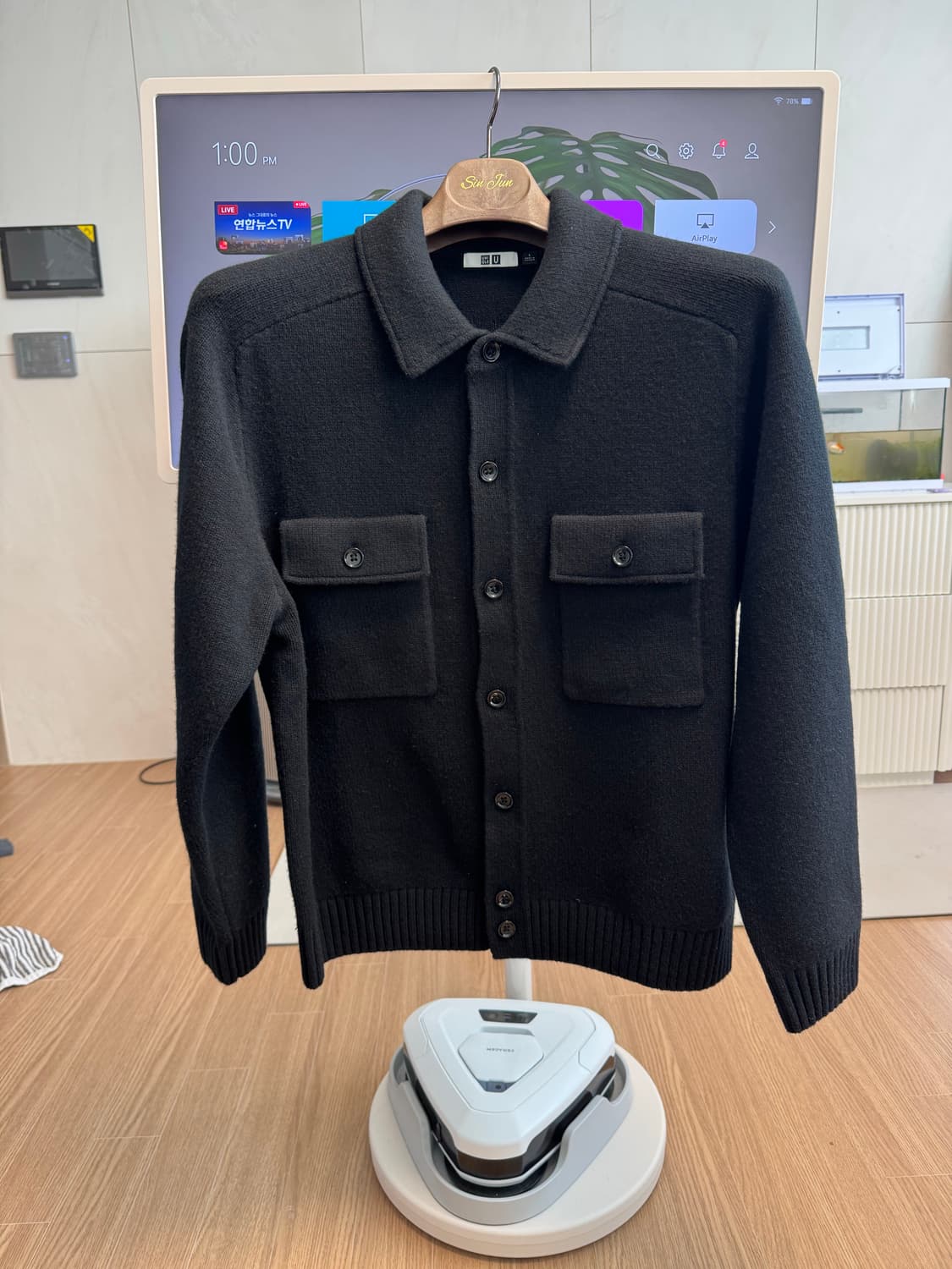 유니클로u 램스울 니트재킷 블랙L 상품이미지2