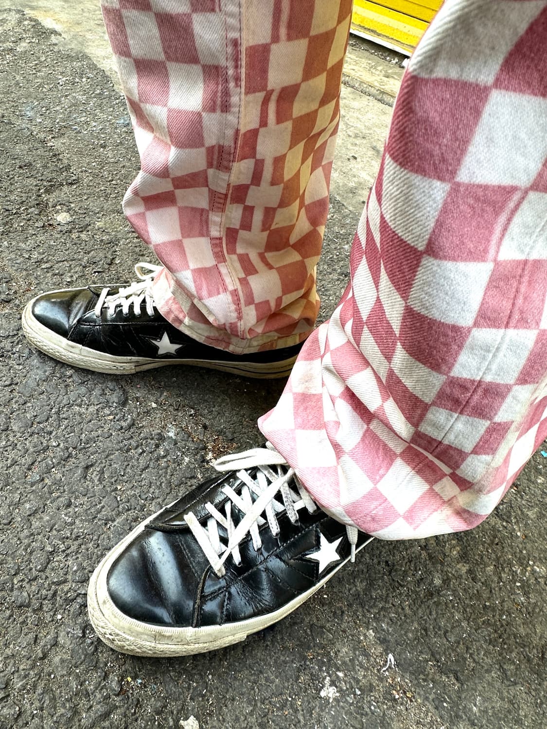 리바이스 501 체커보드 데님팬츠 RACS72 커스텀 상품이미지8