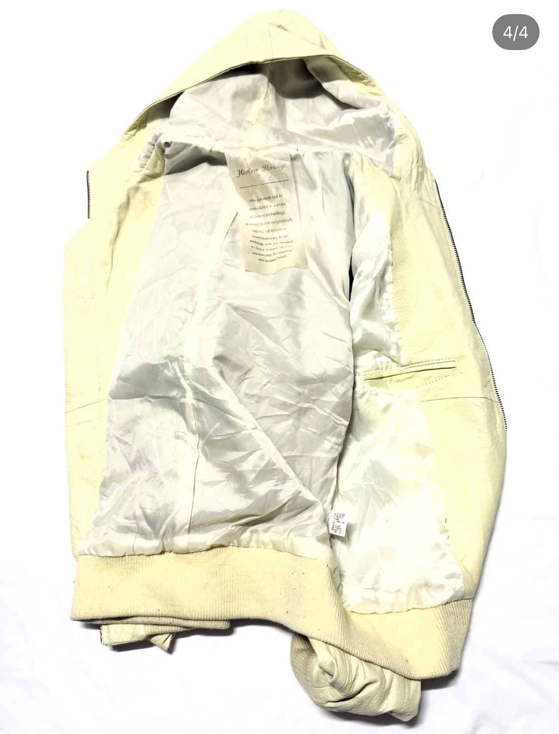 Harlem Rounge - 후디드 레더 자켓 상품이미지4