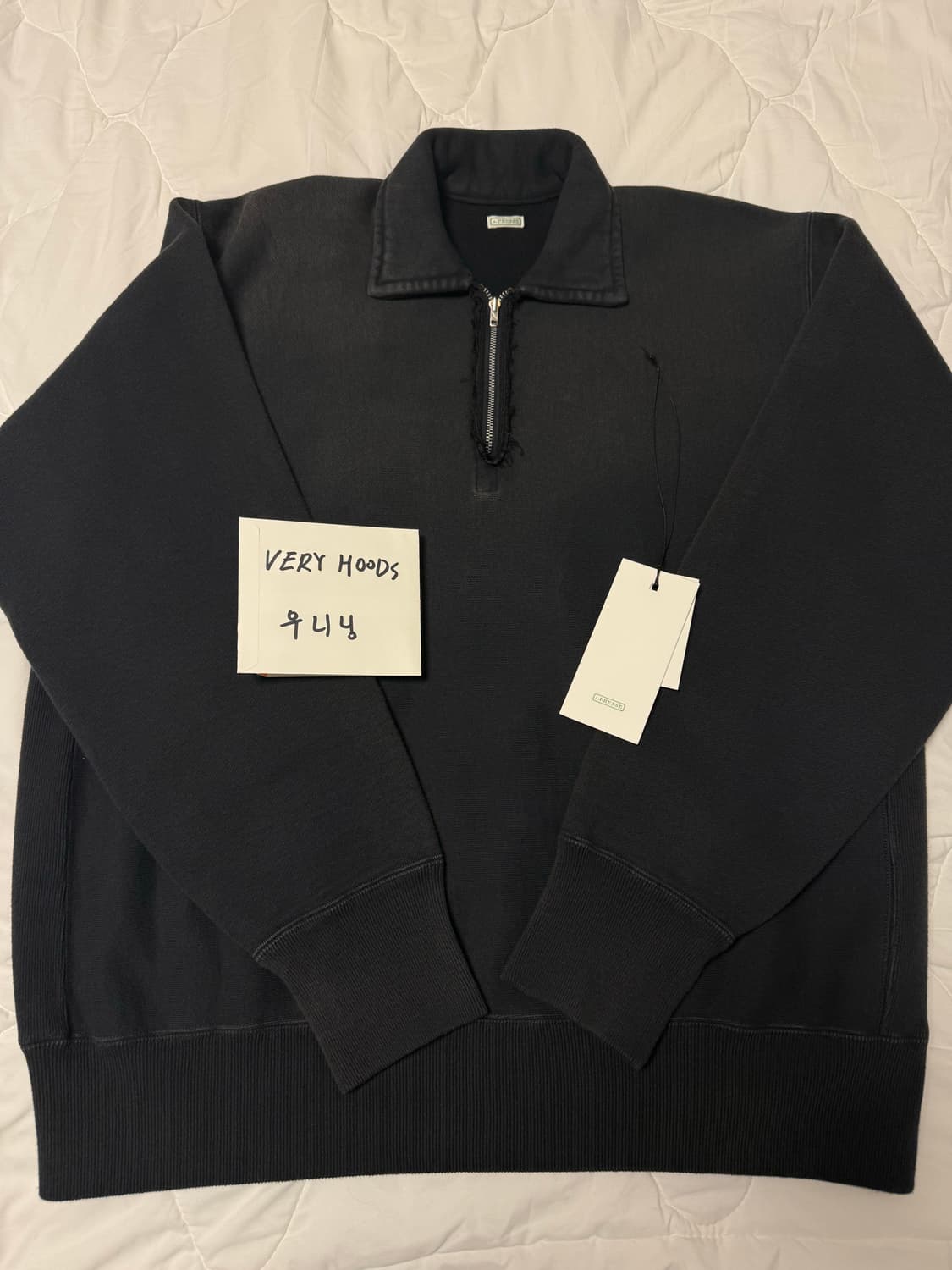 4)아프레쎄 25aw vintage half zip 상품이미지1