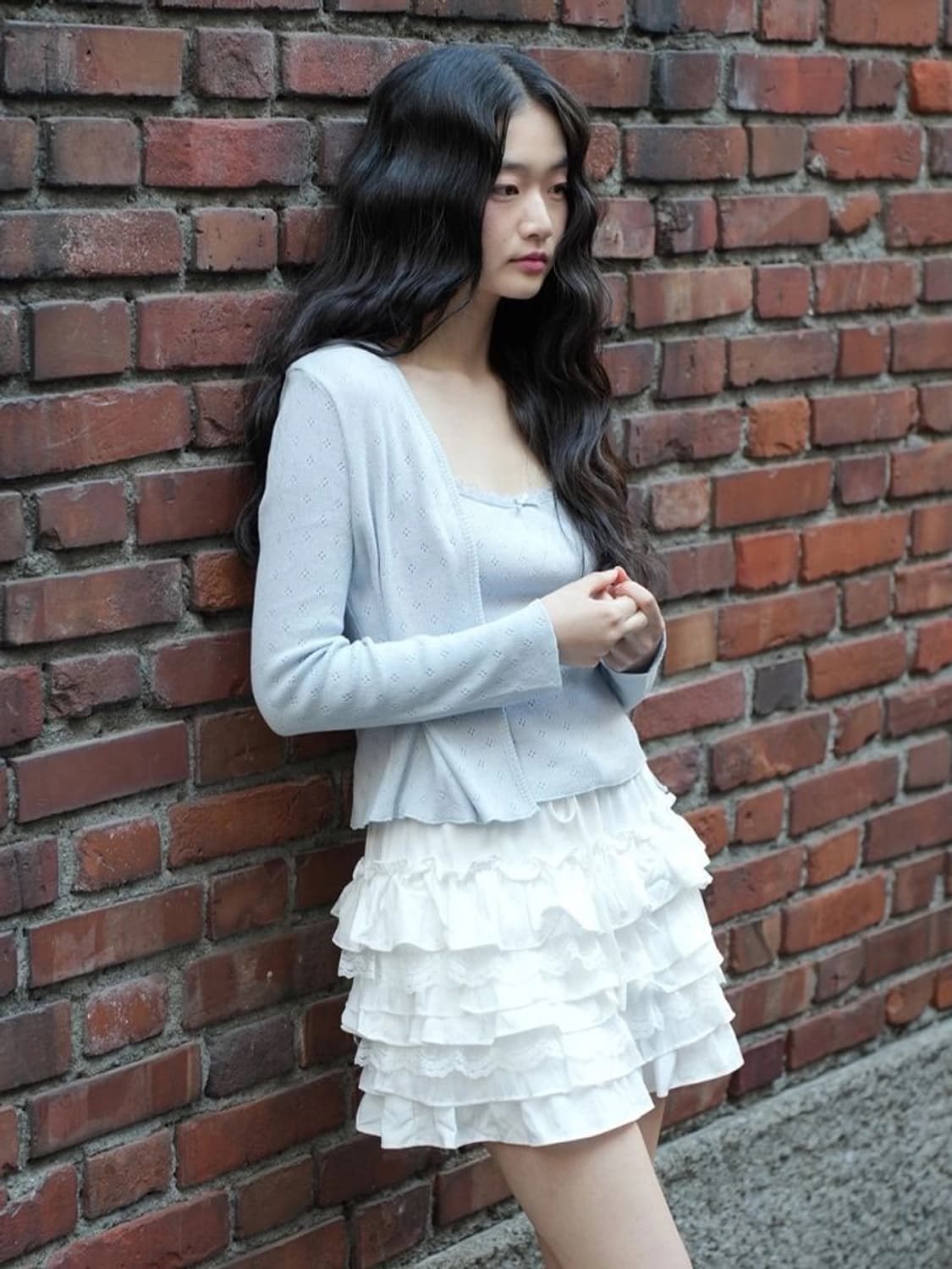 랭앤루 코모 캉캉 미니 스커트 팬츠 아이보리 상품이미지1