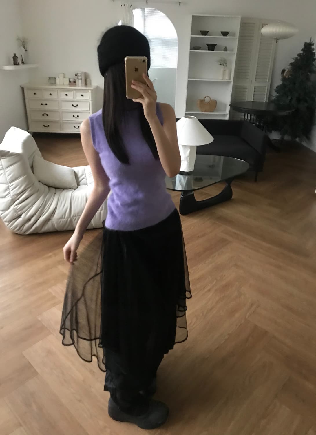 vintage black sha skirt 상품이미지1