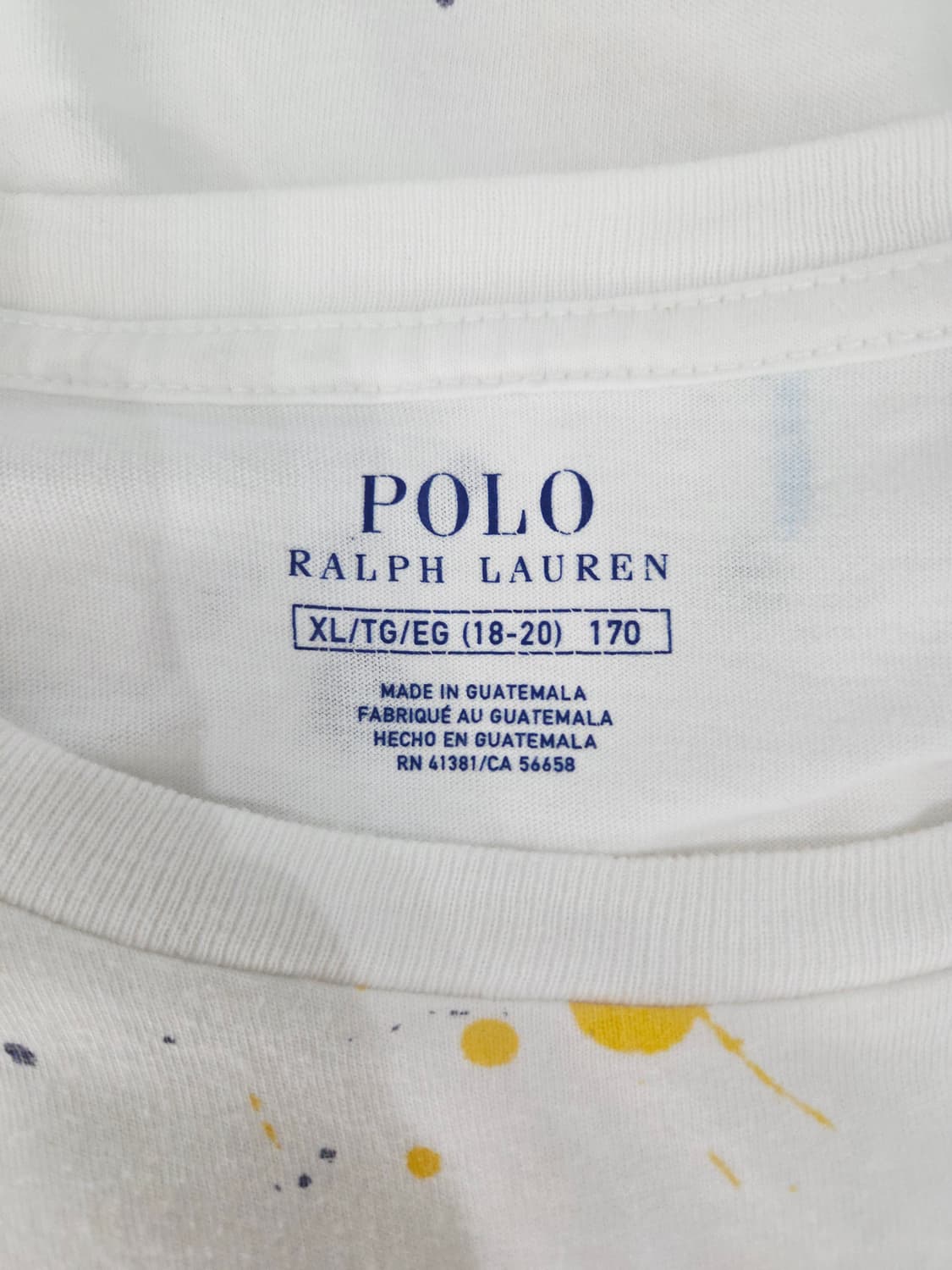 폴로 랄프로렌 폴로베어 페인트 스플래터 반팔 티셔츠 상품이미지7