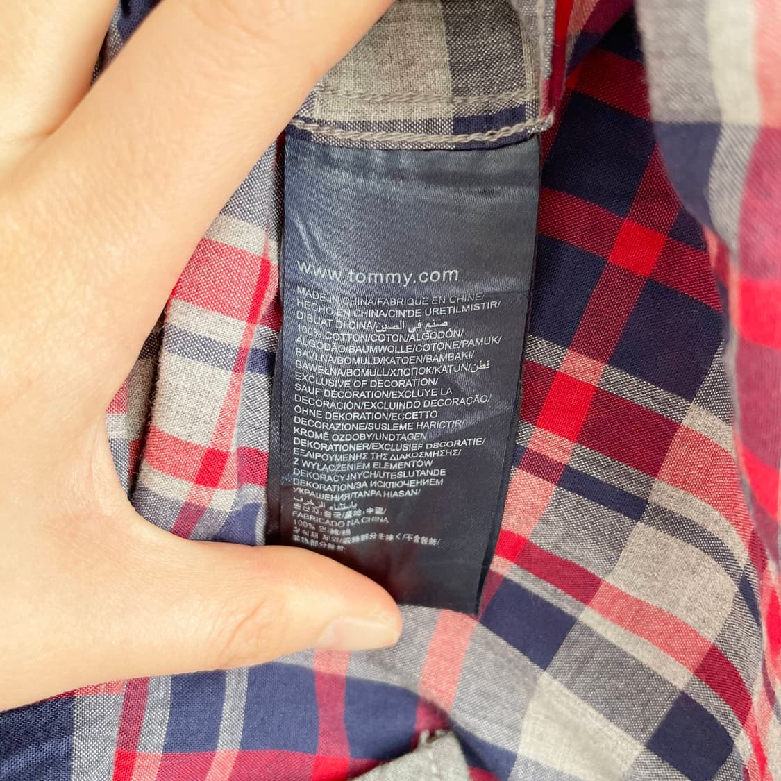 F2 타미힐피거 체크셔츠 M사이즈 상품이미지5