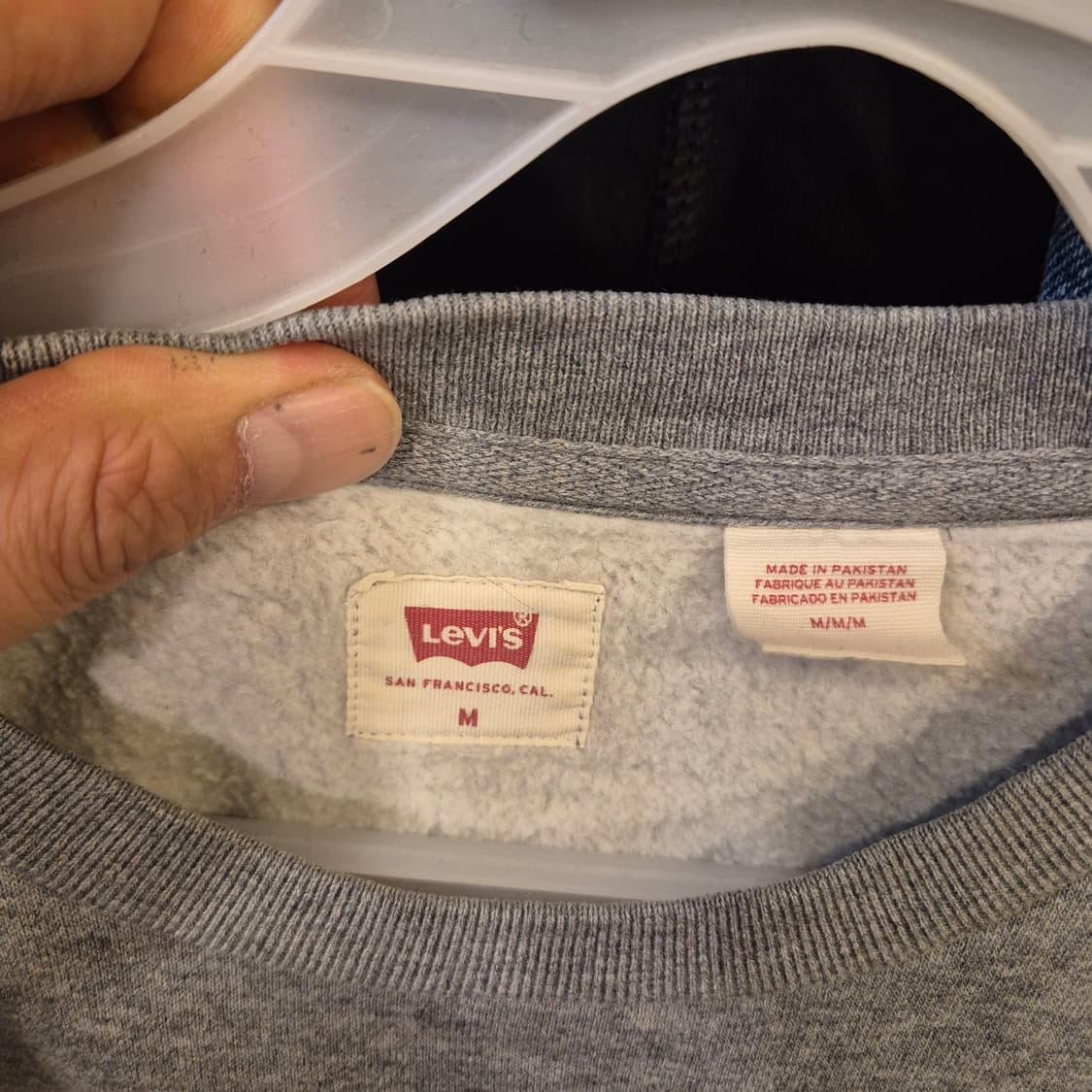 M~L 리바이스 그레이 맨투맨  상품이미지3