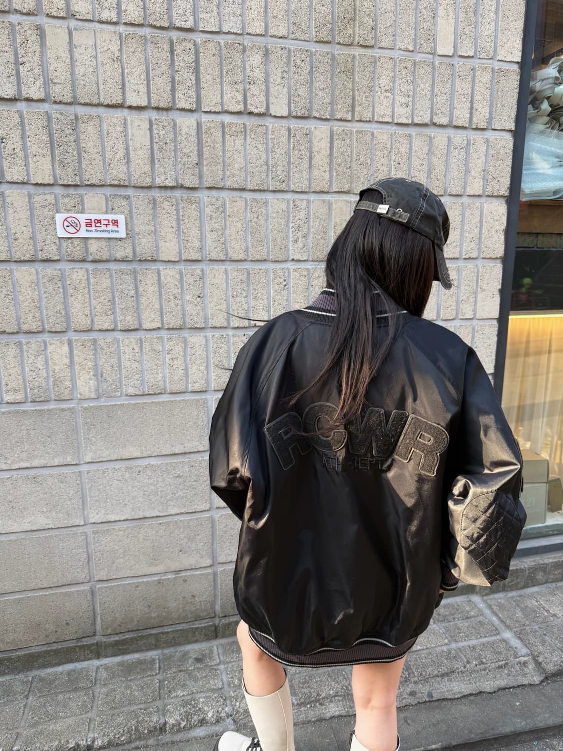 로카웨어 오버핏 바시티 자켓 상품이미지6