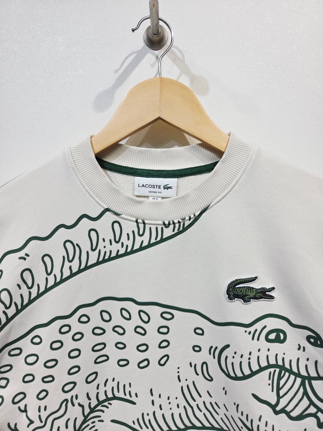 라코스테 빅 로고 루즈핏 맨투맨 상품이미지4