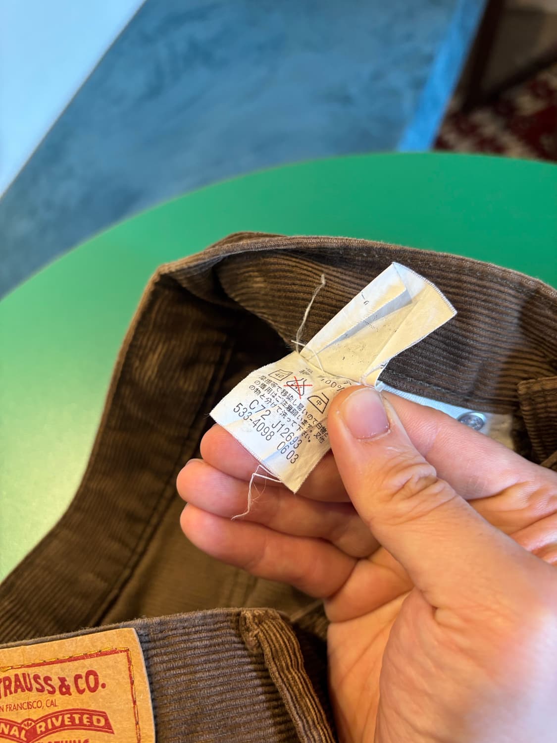 리바이스 브라운 코듀로이 팬츠 상품이미지6