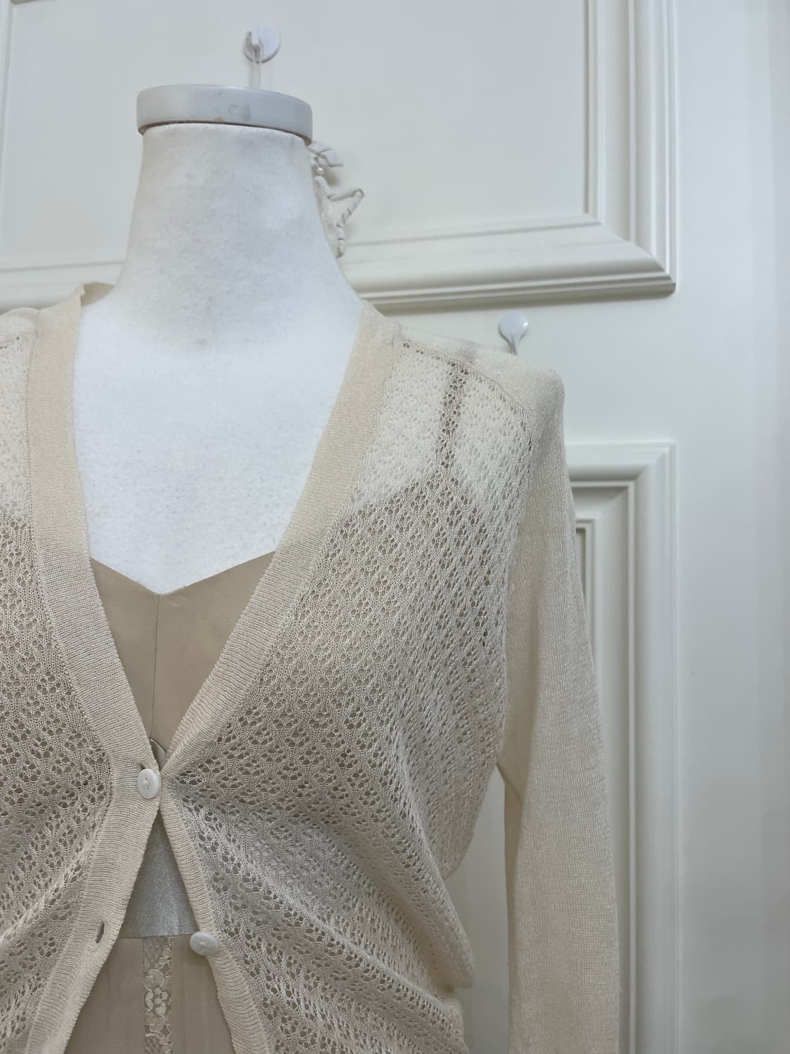 ivory beige crochet summer cardigan 상품이미지7