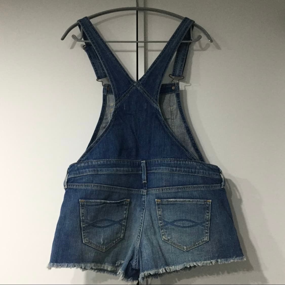 Abercrombie 아베크롬비 오버롤 데님 멜빵 숏팬츠 상품이미지5