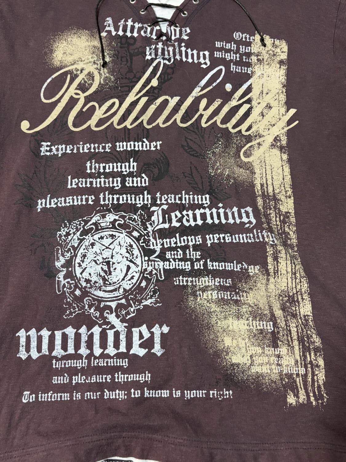 Y2K punk eyelet Layered sleeve(unisex) 상품이미지7