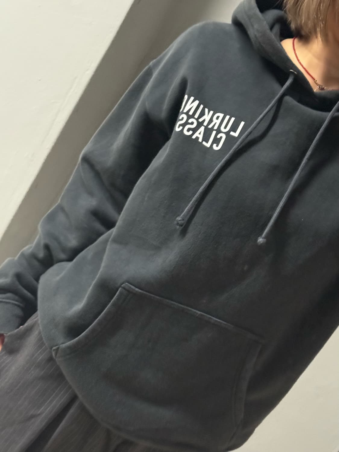 back skull printing detail hoodie 상품이미지3