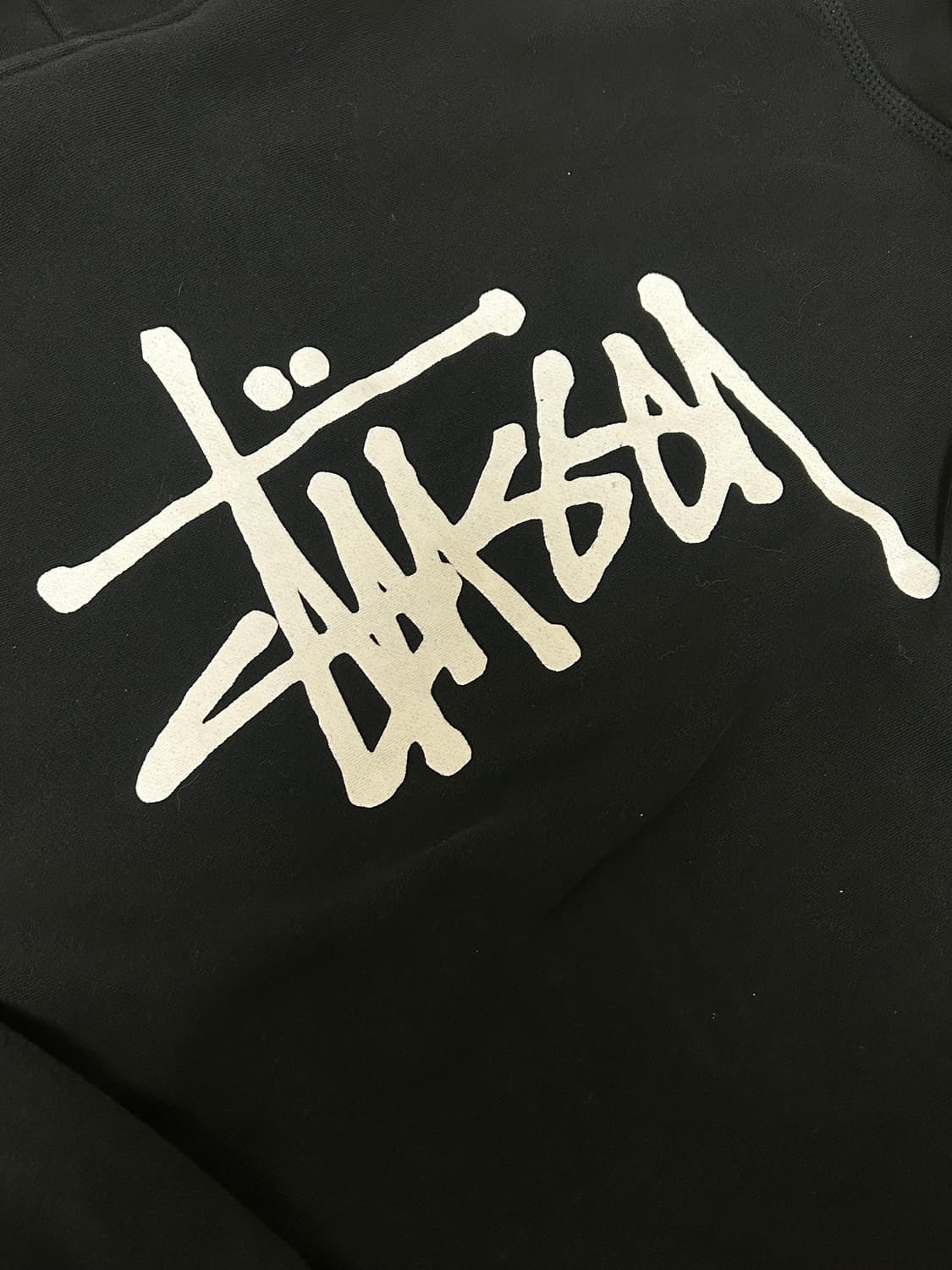 스투시 베이직 블랙 기모 후드집업 상품이미지5