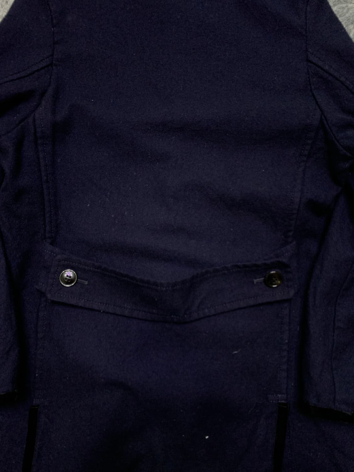 꼼데가르송 트리콧_라운드칼라 울코트 m 상품이미지6