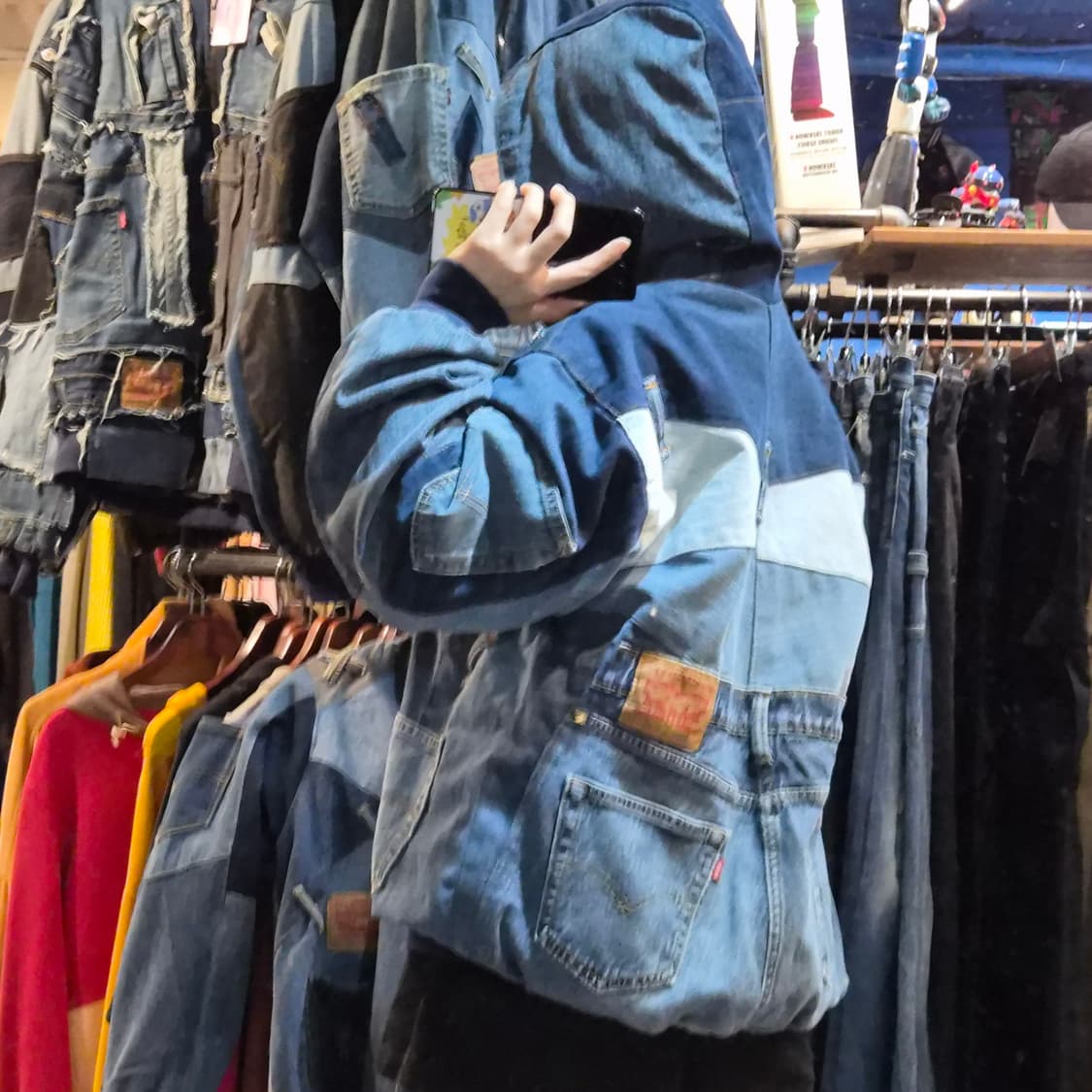 [NO.9] 리바이스 리메이크 데님 자켓 후드 상품이미지4