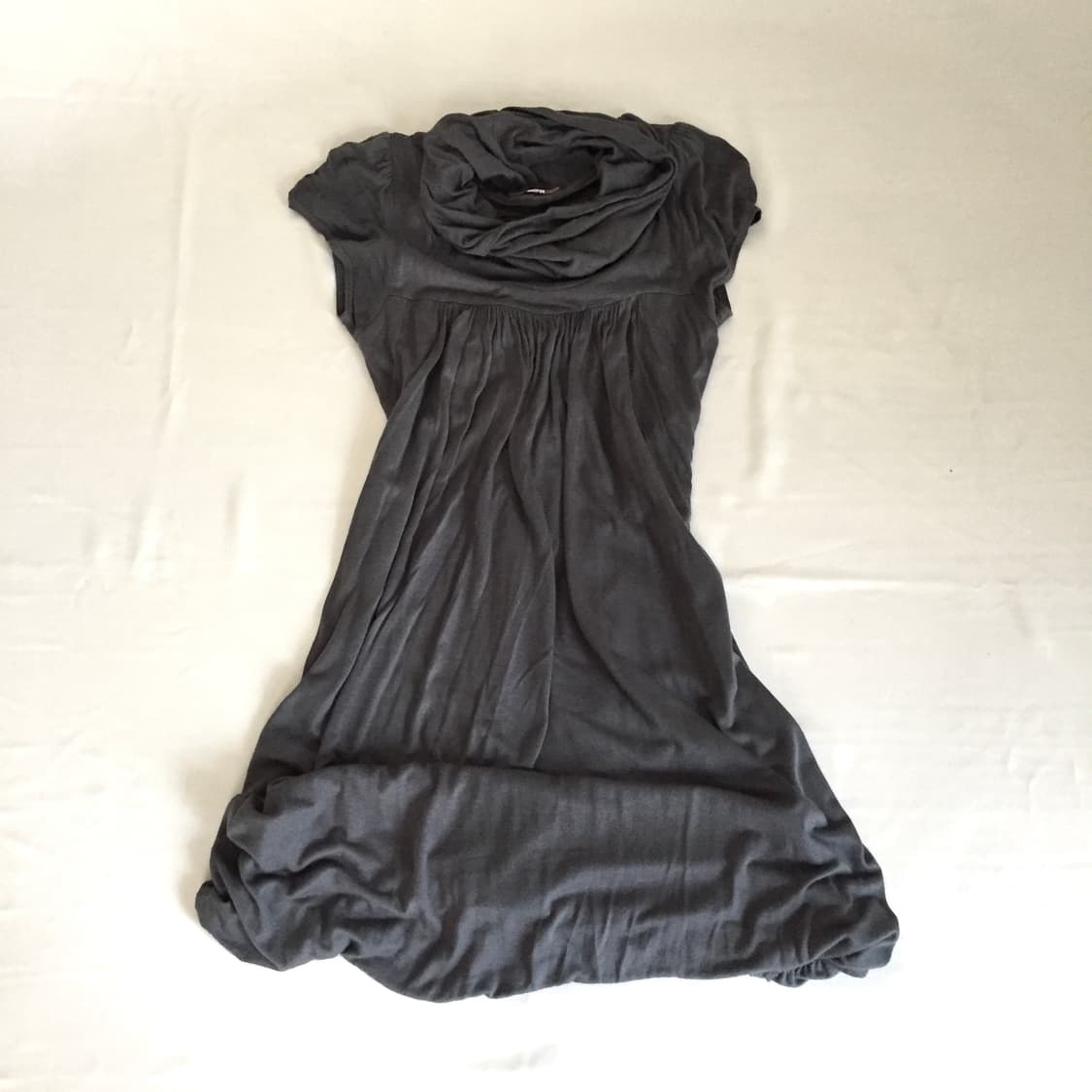 Draped neck grayish dress 상품이미지7