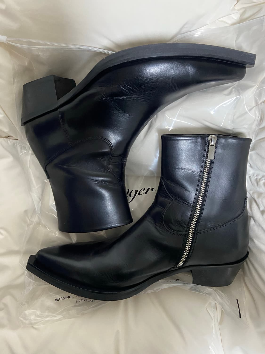 lostgarden victor black 레더부츠 상품이미지1