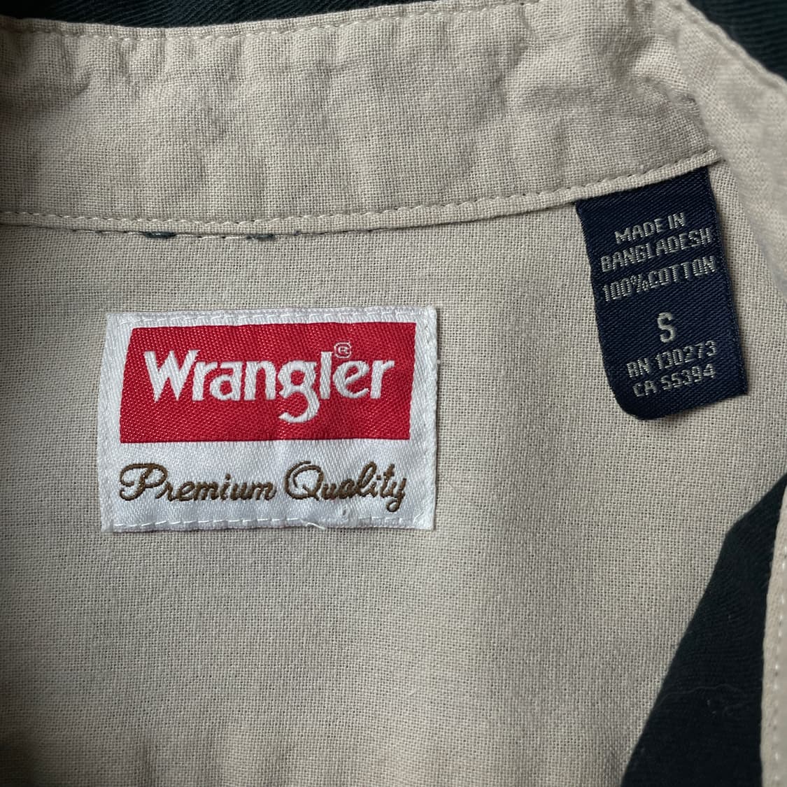 WRANGLER 랭글러 빈티지 블랙 플랩포켓 코튼셔츠 A00454 상품이미지9