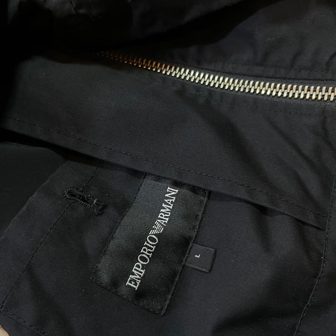 엠포리오 아르마니 롱 집업 코튼 후드 자켓 상품이미지6