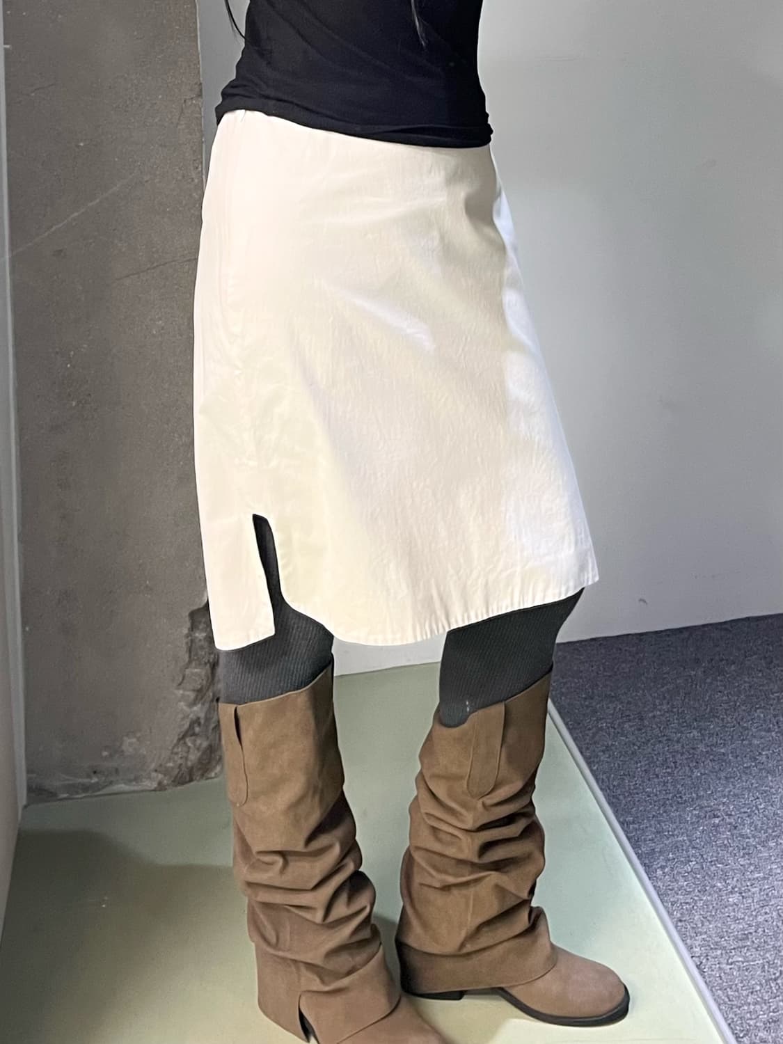 질샌더 베이직 미디 스커트 상품이미지2