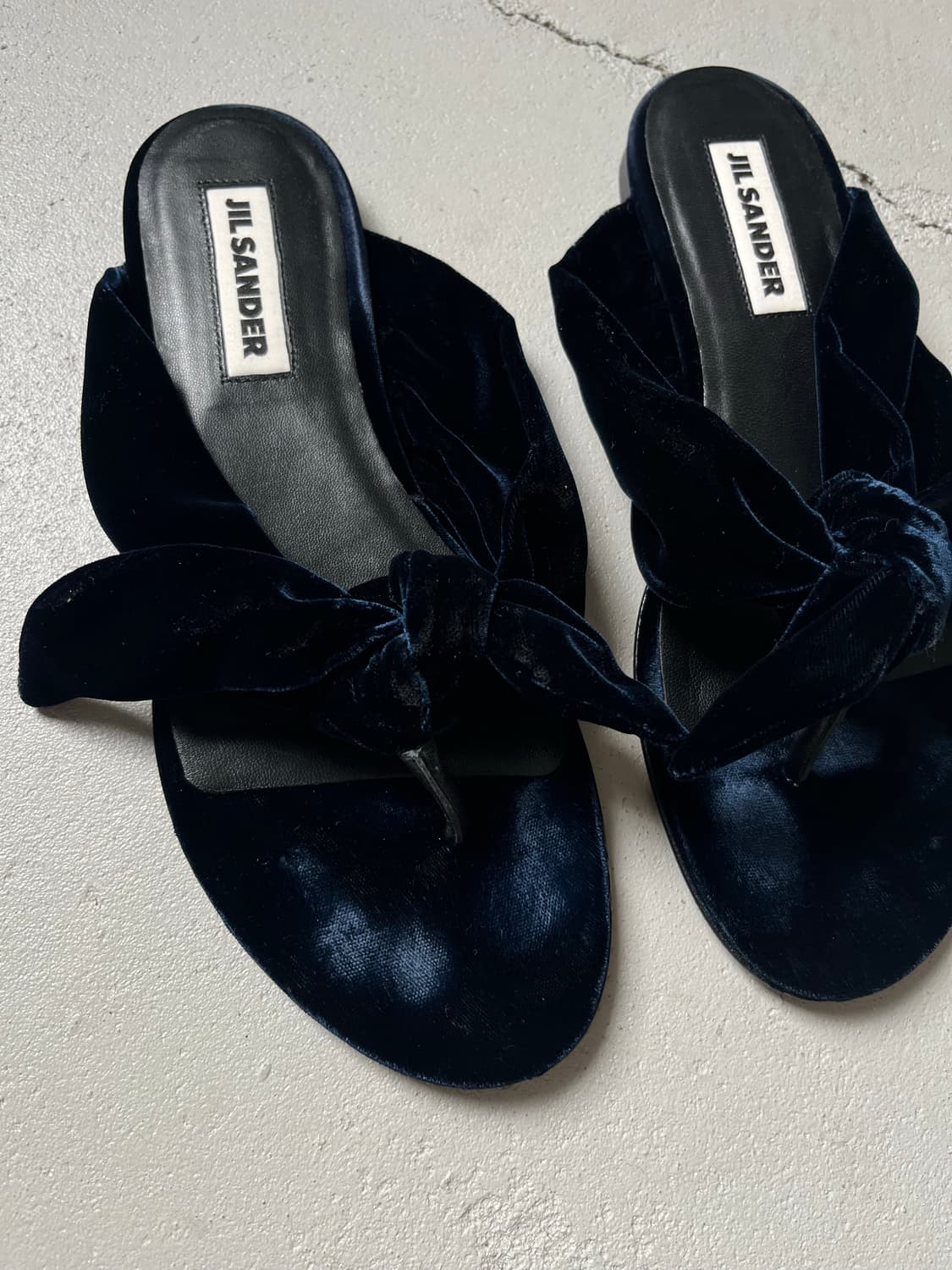 ribbon velvet flip-flops 상품이미지5